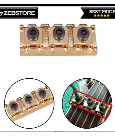 Nut Tremolo Locking Gitar Guitar Electric Elektrik 6 String Senar Gold