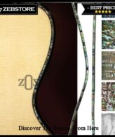Purfling List Strip Side Belakang Body Gitar Abalone