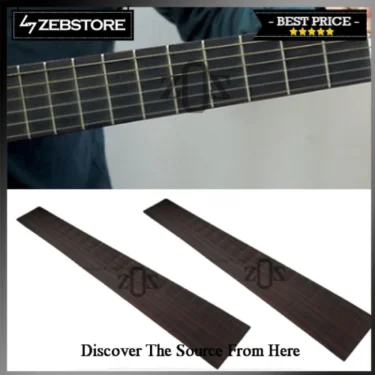 Bahan-Material-Fretboard-Fingerboard-Bass-Kayu-Wooden-Eboni-Ebony-70Cm