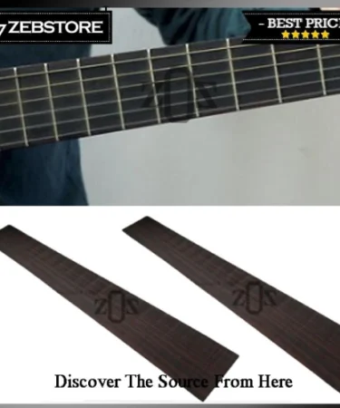 Bahan-Material-Fretboard-Fingerboard-Bass-Kayu-Wooden-Eboni-Ebony-70Cm