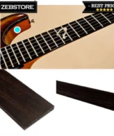 Bahan Material Fretboard Fingerboard Gitar Kayu Wooden Eboni Ebony 50Cm