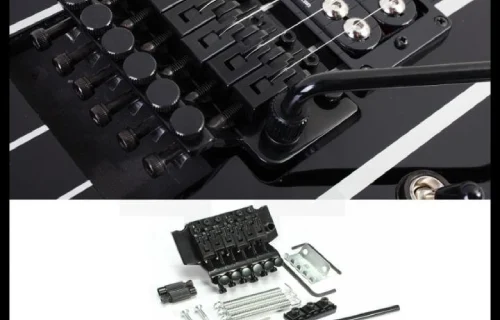 Bridge Tremolo Gitar Guitar Updown Floyd Rose Licensed 2 Point Black