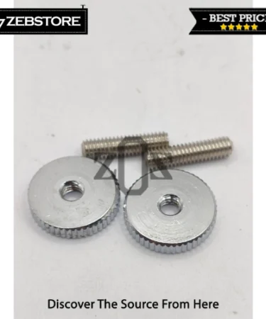 Bridge Tune O Matic Guitar Studs & Wheels Adjustable Chrome 2Pcs