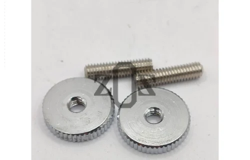 Bridge Tune O Matic Guitar Studs & Wheels Adjustable Chrome 2Pcs