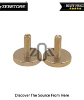 Bridge Tune O Matic Guitar Studs & Wheels Adjustable Gold 2Pcs