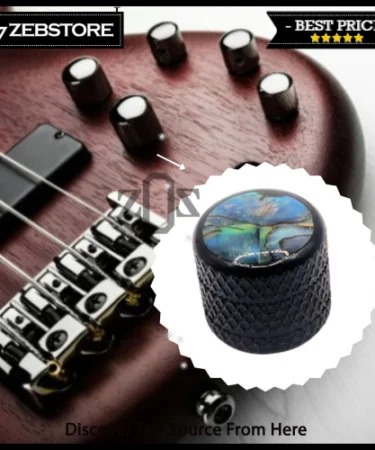 Knob Gitar Guitar Dome Besi Metal Abalone C-1003 Black