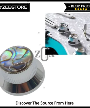 Knob Gitar Guitar Hat Topi Bell Besi Metal Abalone C-1004-SL Chrome