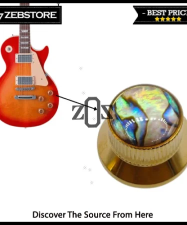 Knob Gitar Guitar Hat Topi Bell Besi Metal Abalone C-1004-SL Gold