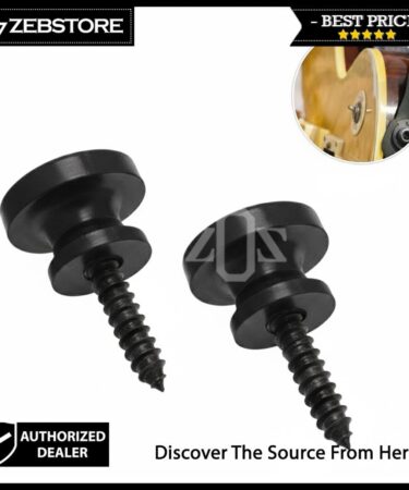 End Pin Strap Gitar Guitar Elektrik Akustik Metal Black Set