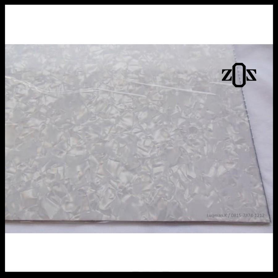 Bahan Material Pickguard Pelindung Body Gitar Pearl White 3 Ply - Image 4