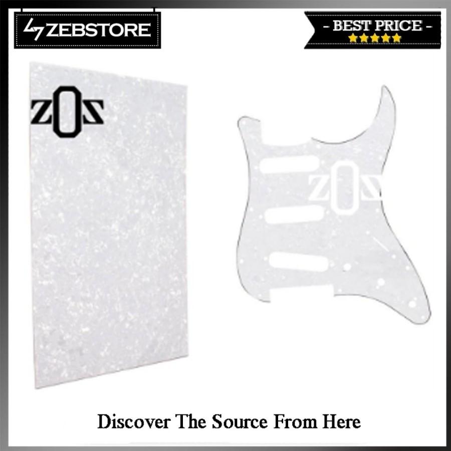 Bahan Material Pickguard Pelindung Body Gitar Pearl White 3 Ply