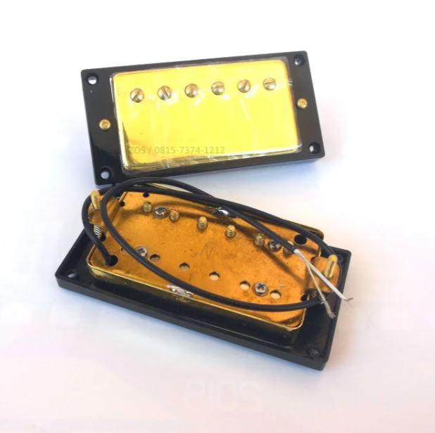 Pickup Guitar Humbucker Jinwoo LP 1702 Gold Set - Image 3