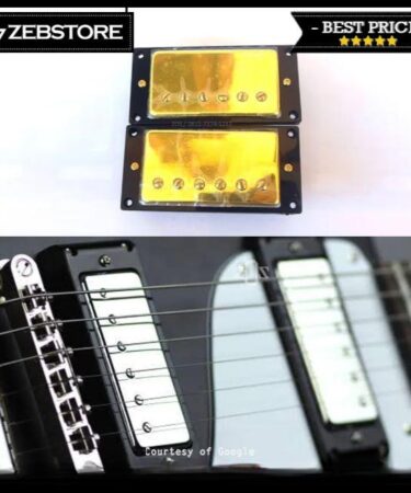 Pickup Guitar Humbucker Jinwoo LP 1702 Gold Set