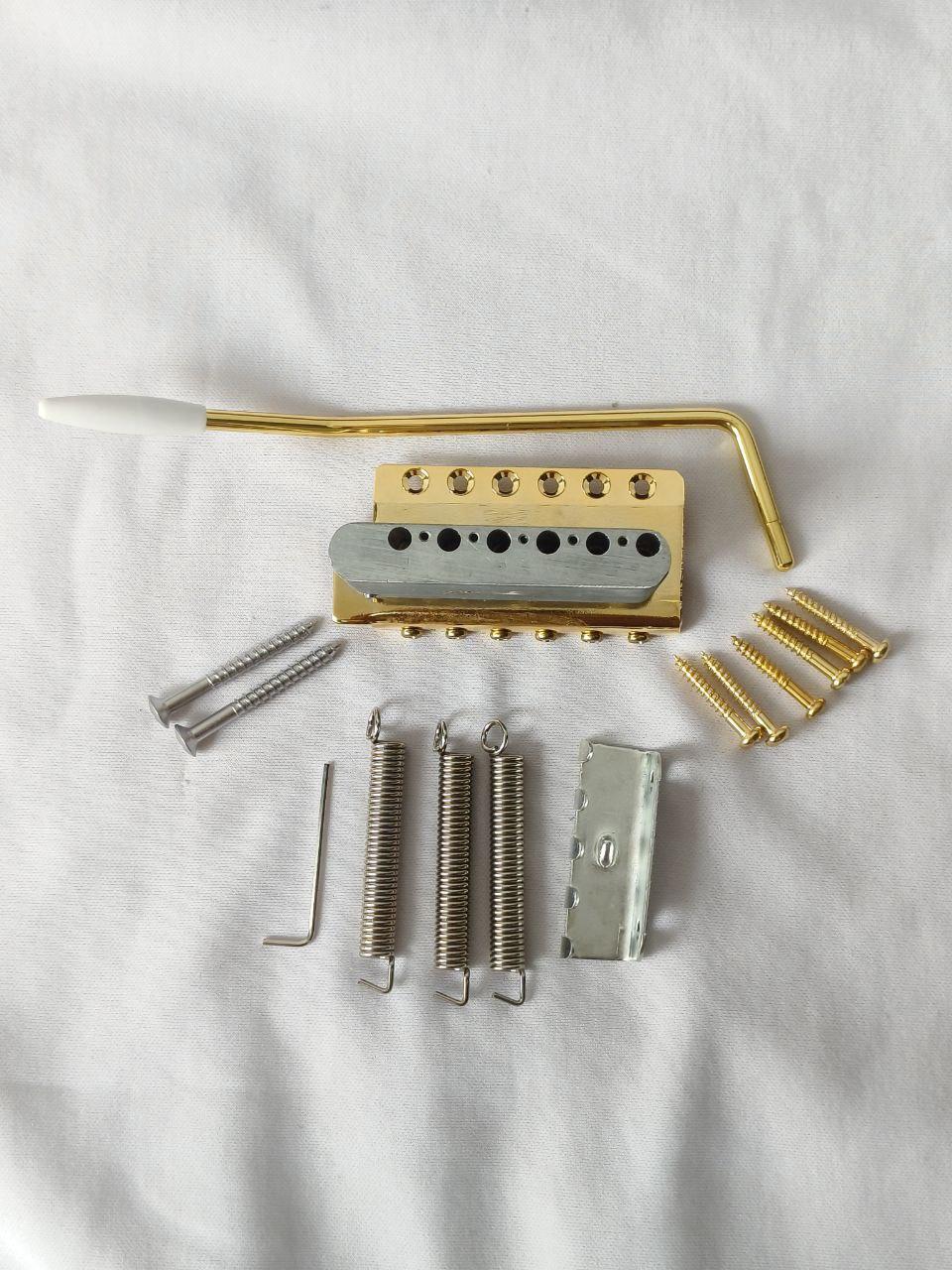 Bridge Tremolo Stratocaster MVB Semi Updown Gold - Image 4