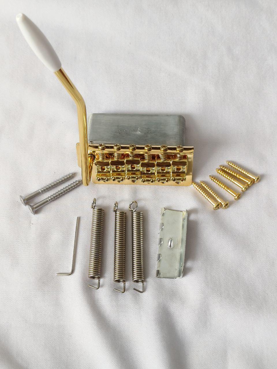 Bridge Tremolo Stratocaster MVB Semi Updown Gold - Image 3