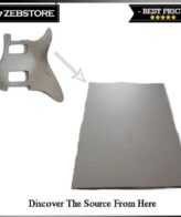 Bahan Material Pickguard Pelindung Body Gitar Mirror Kaca Chrome 1 Ply