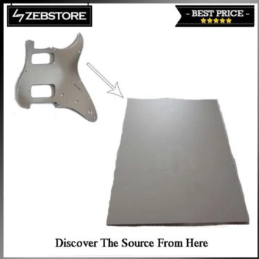 Bahan Material Pickguard Pelindung Body Gitar Mirror Kaca Chrome 1 Ply