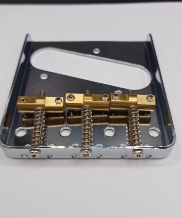 Bridge Telecaster 3 Saddle Brass Compensated Chrome