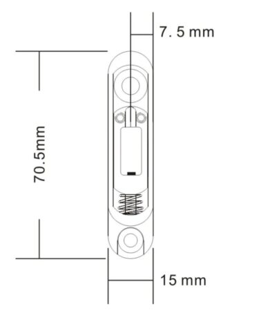 Bridge Bass Monorail BB-117 4 String Gold