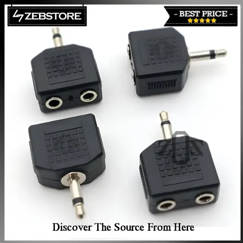 Konektor Connector Jack Cabang Audio Double Y 6.5mm To 6.5mm Stereo