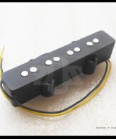 Pickup Bass Jazz GnB Elektrik Electric Ceramic 4 String Black | Suitable for 4-string Jazz bass guitar neck replacement parts, adjustments for the bridge or neck