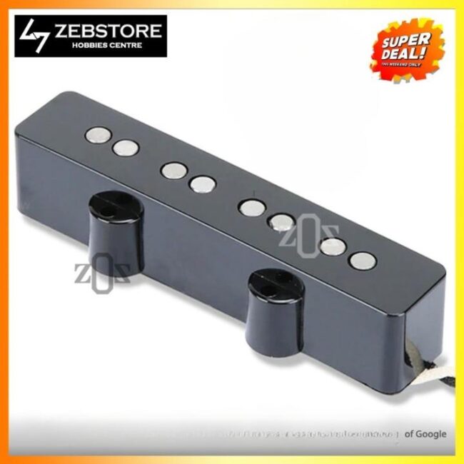 Pickup Bass Jazz GnB Elektrik Electric Ceramic 4 String Black