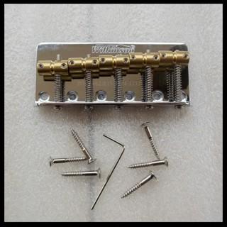 Bridge Bass Elektrik Electric Wilkinson WBBC 5 Strings Brass Chrome - Image 5