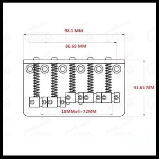 Bridge Bass Elektrik Electric Wilkinson WBBC 5 Strings Brass Chrome - Image 4