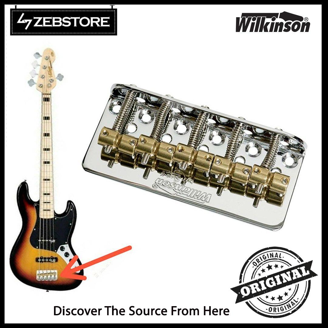 Bridge Bass Elektrik Electric Wilkinson WBBC 5 Strings Brass Chrome