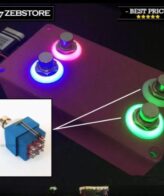 Saklar Switch Pedal Effects Stomp Foot Push 3PDT 9Pin Ring Light LED