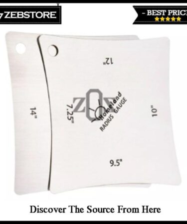 Penggaris Pengukur Fretboard Saddle Nut Radius Gauge Gitar Stainless Steel 2Pcs