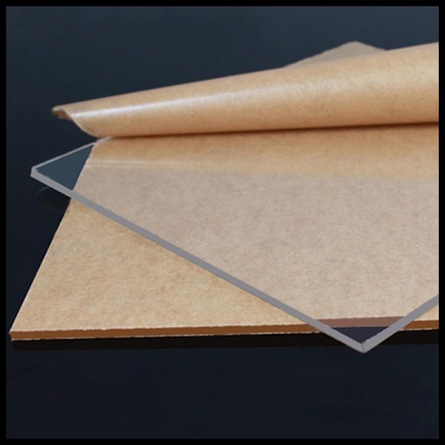 Bahan Material Pickguard Pelindung Body Gitar Akrilik Acrylic Transparan 1 Ply - Image 4