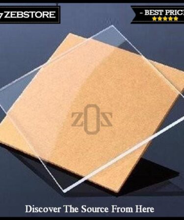 Bahan Material Pickguard Pelindung Body Gitar Akrilik Acrylic Transparan 1 Ply