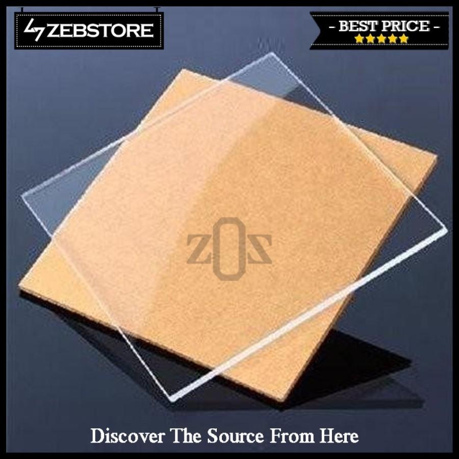 Bahan Material Pickguard Pelindung Body Gitar Akrilik Acrylic Transparan 1 Ply