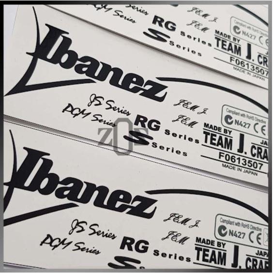 Stiker Sticker Decal Gitar Headstock Ibanez New Series