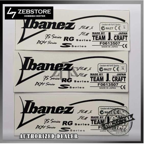 Stiker Sticker Decal Gitar Headstock Ibanez New Series