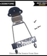 Bridge Tailpiece Trapeze Gitar Jazz Bass 4 String Chrome