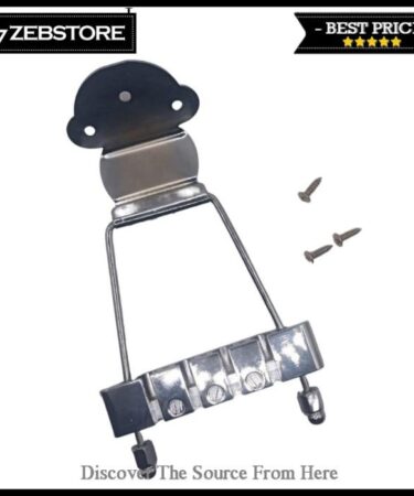 Bridge Tailpiece Trapeze Gitar Jazz Bass 4 String Chrome