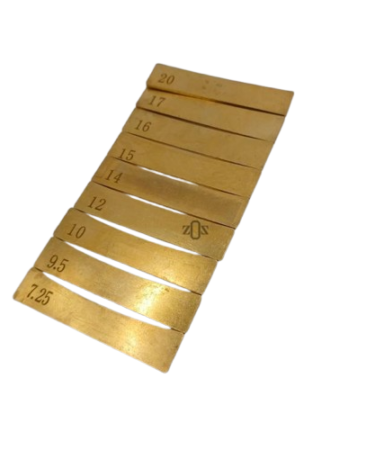 MP 2115 - Pengukur Radius Fret Fretboard Fingerboard Gitar Insert Tool Gold 9Pcs @IDR 269.500Features:-Guitars Radius Fretboard Press Caul Insert-Great for electric guitar/bass luthiers repair tool.-Easy and accurate fretting on different radiused fretboards.-Just place the right insert in the caul, easy to use.-Made of brass, durable and durable in use.-Suitable for most guitars, such as electric guitars, acoustic guitars, electric basses, etc.-Pressing the frets on the guitar fingerboard has an advantage over hammers where the entire fret is -pressed in one operation, eliminating the possibility that one end won't feel right, or the hammer can -cause a warped dialambre.Specifications:Brand:Material: BrassColor: GoldRadius: 7.25/ 9.5/ 10/ 12/ 14/ 15/ 16/ 17/ 20 inchSize: 2480 x 0.531mmWeight: 150gType: Fret PressExpired : -Condition : NewMade In : ChineHow To Use :Ready to usePackage Contents:9Pcs x Fret Fingerboard Press Pengukur Radius Gitar Insert Tools Gold Golden 9Pcs