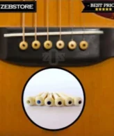 Paku Gitar Pin Bridge Akustik Acoustic Ivory Celluloid 6Pcs