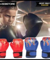 Sarung Tangan Gloves Anak Children Tinju Boxing Muay Thai Api Fire