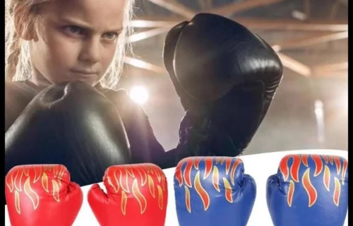 Sarung Tangan Gloves Anak Children Tinju Boxing Muay Thai Api Fire