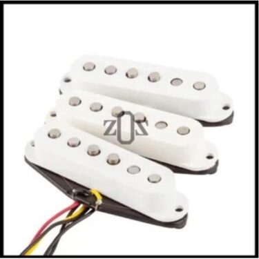 Pickup Gitar Guitar Humbucker HSS H-S-S Putih White Set