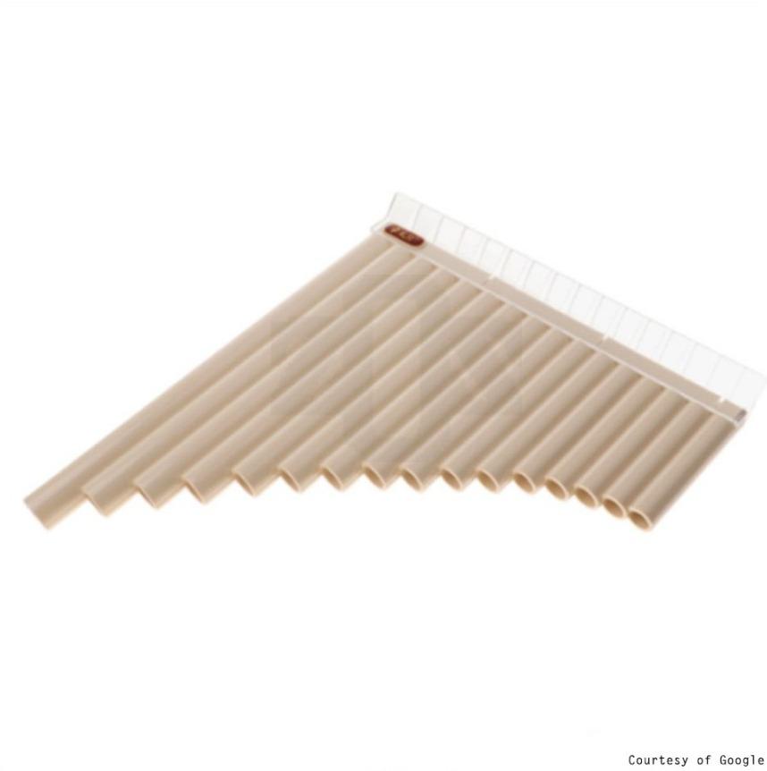 Pan Flute 16 Pipes Tube Pipa Resin Wind Instrument C