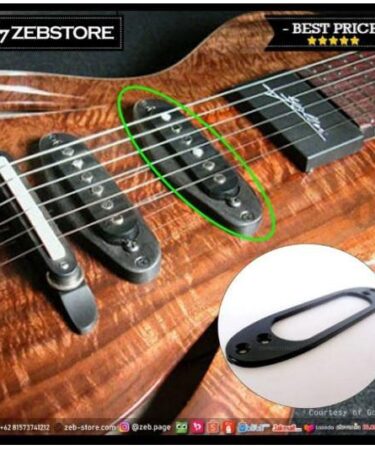 Bingkai Mounting Frame Pickup Tunggal Single Coil Black