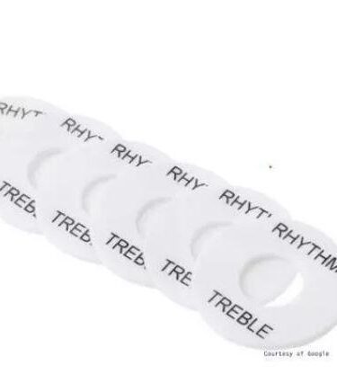 Cover Plate Ring Switch Toggle Rhythm & Treble White