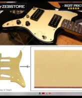 Bahan Material Pickguard Pelindung Body Gitar Mirror Kaca Gold 1 Ply