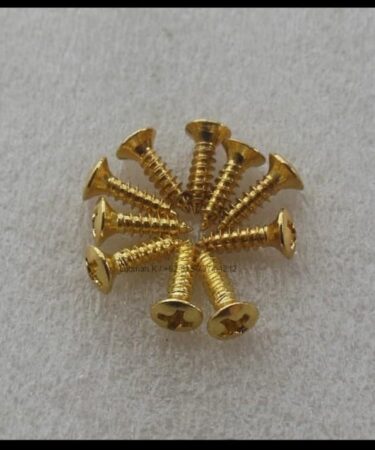 Screw Skrup Baut Pickguard D1 Gold 10Pcs Set
