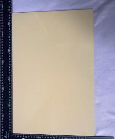 Bahan Material Pickguard Pelindung Body Gitar Ivory 43.5x29cm 1 Ply