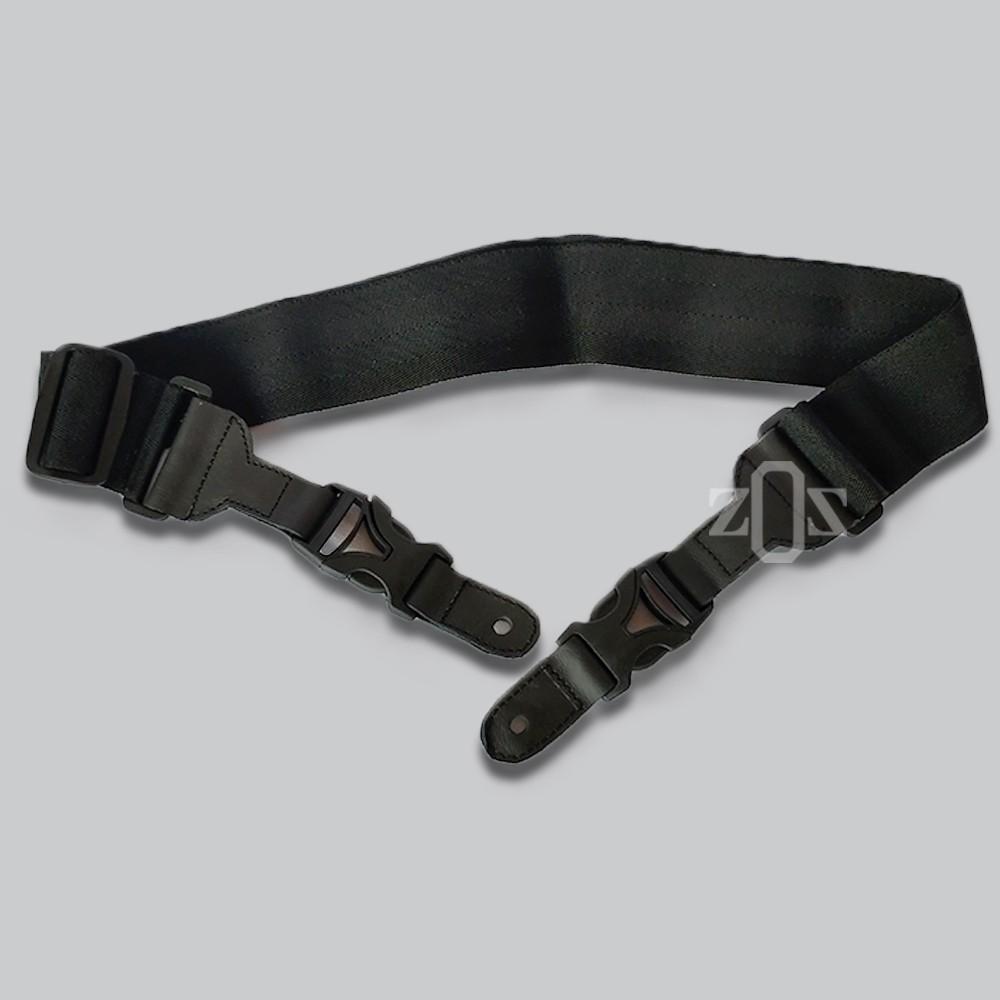 Tali Sabuk Strap Locking Gitar Guitar Ceklek Selot Black